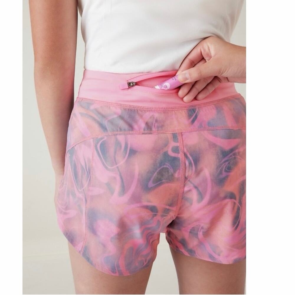 Athleta Girl Run the World 3" Short - Glow Abstract Pink